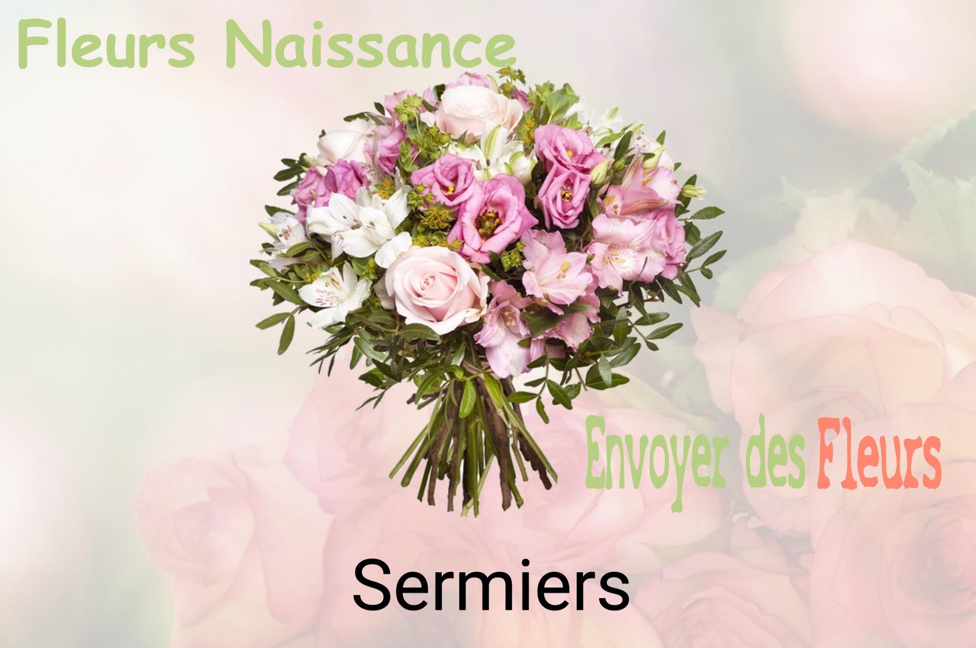 Bouquet de fleurs de naissance livré à Sermiers